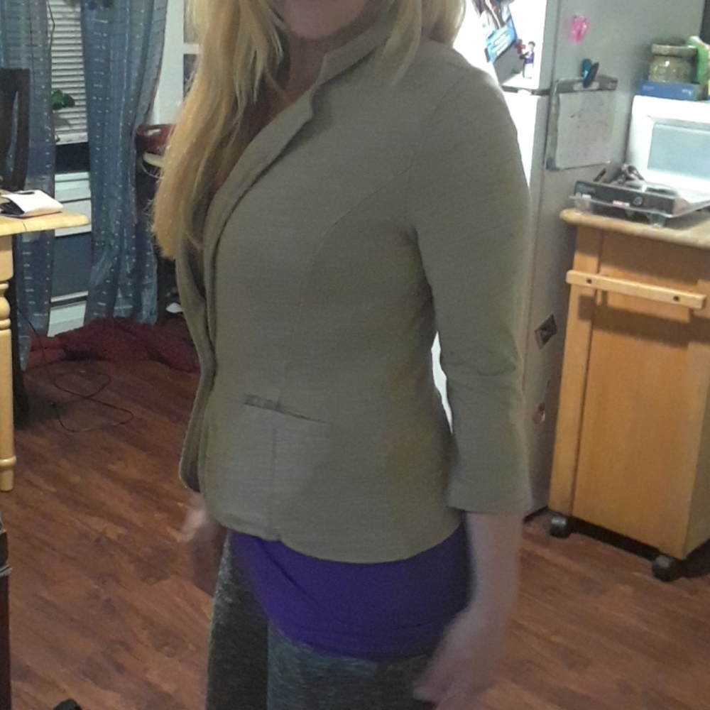 Calson quarter length one button cardigan